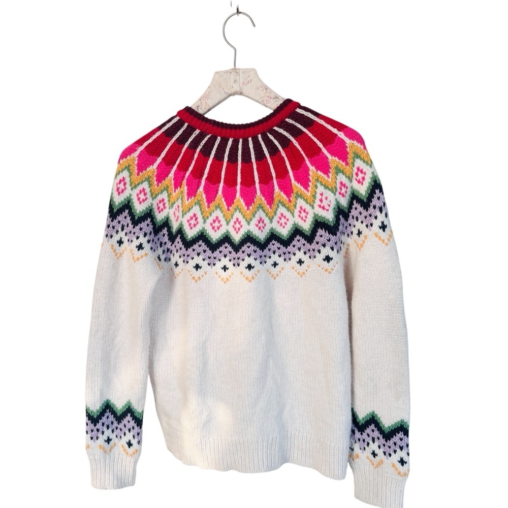 Marine Layer wool alpaca cotton blend L&F Fairisle Sweater EUC - Picture 6 of 10